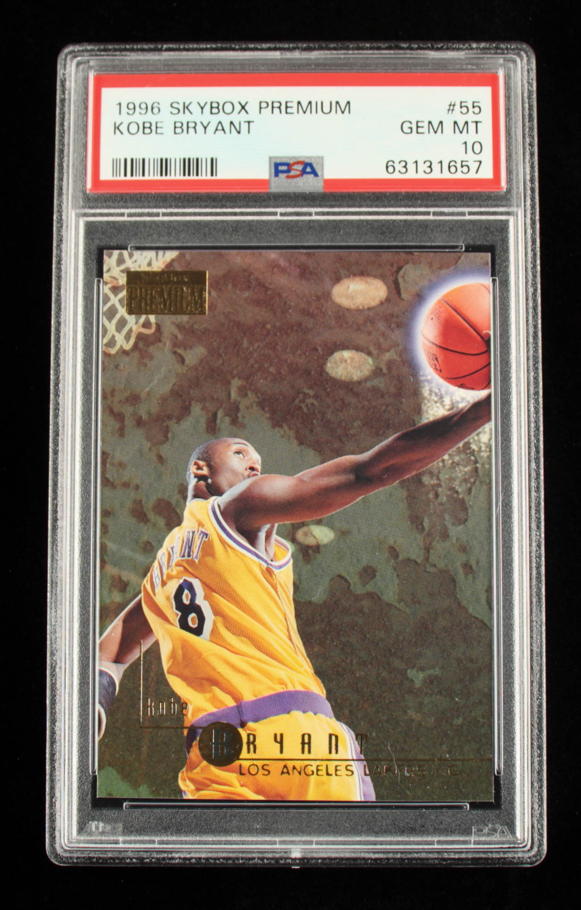 Kobe Bryant 1996-97 SkyBox Premium #55 RC (PSA 10) at PristineAuction.com Kobe Bryant 1996-97 SkyBox Premium #55 RC (PSA 10) at PristineAuction.com