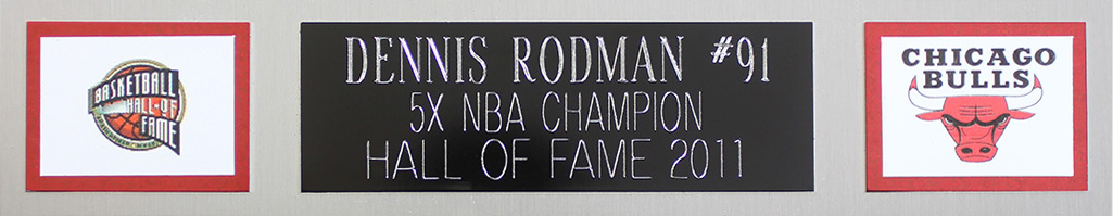 Dennis Rodman Signed 35x43 Custom Framed Jersey Display (Beckett) at PristineAuction.com Dennis Rodman Signed 35x43 Custom Framed Jersey Display (Beckett) at PristineAuction.com