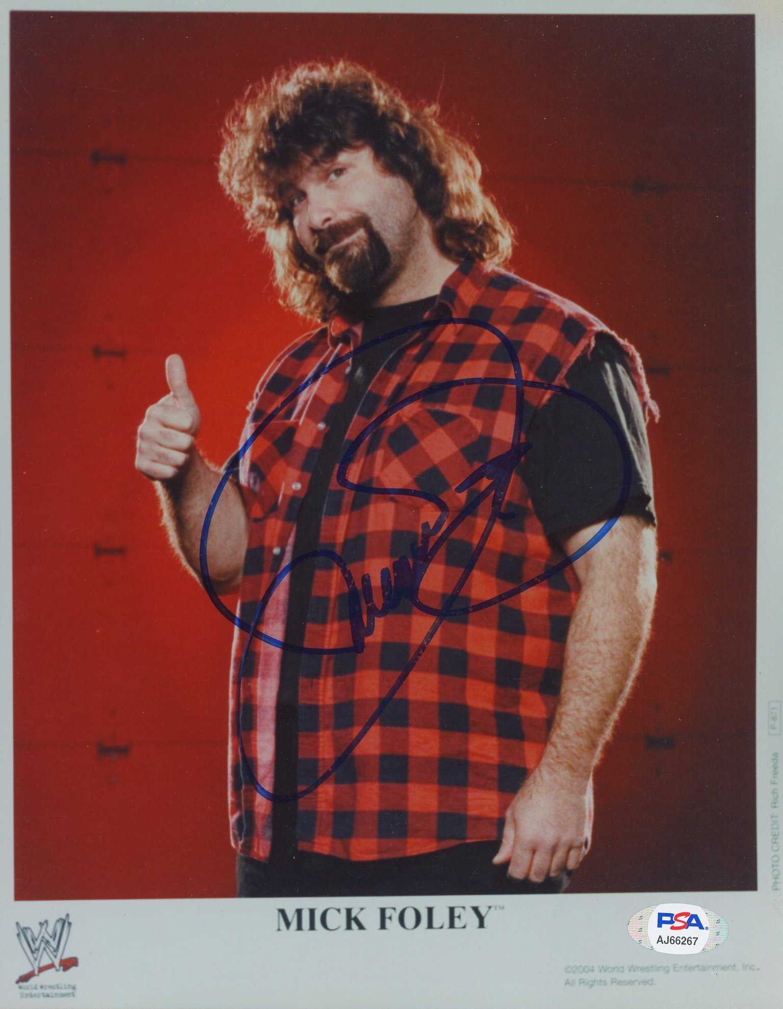Mick Foley Signed WWE 8x10 Photo (PSA) at PristineAuction.com Mick Foley Signed WWE 8x10 Photo (PSA) at PristineAuction.com