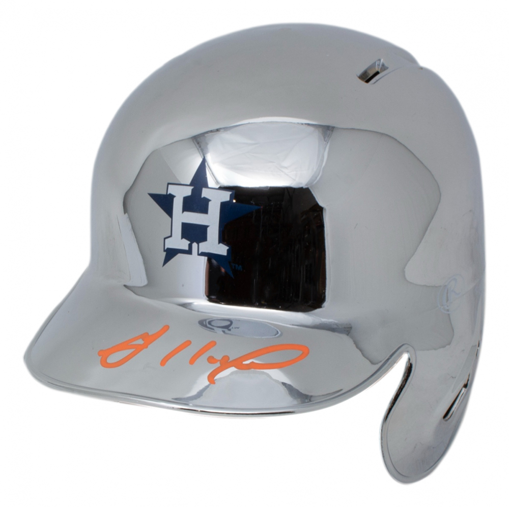 Jose Altuve Signed Astros Chrome Alternate Mini Batting Helmet (JSA