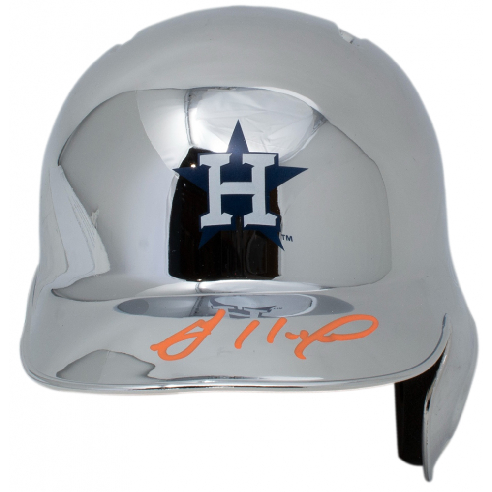 Jose Altuve Signed Astros Chrome Alternate Mini Batting Helmet (JSA