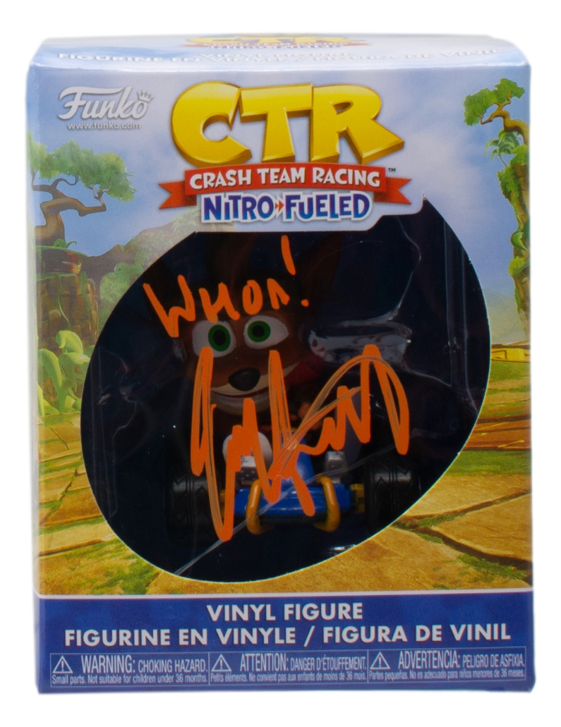 Jess Harnell Signed "Crash Team Racing" Mini Funko Pop! Vinyl Figure Inscribed "Whoa!" (JSA) at PristineAuction.com Jess Harnell Signed "Crash Team Racing" Mini Funko Pop! Vinyl Figure Inscribed "Whoa!" (JSA) at PristineAuction.com