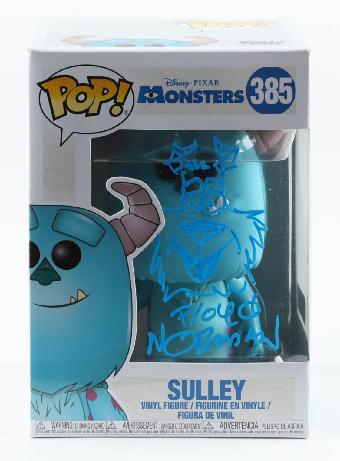 Floyd Norman Signed "Monsters, Inc." - Sulley #385 Funko Pop! Vinyl Figure with Hand-Drawn Sulley Sketch (PA COA) at PristineAuction.com Floyd Norman Signed "Monsters, Inc." - Sulley #385 Funko Pop! Vinyl Figure with Hand-Drawn Sulley Sketch (PA COA) at PristineAuction.com