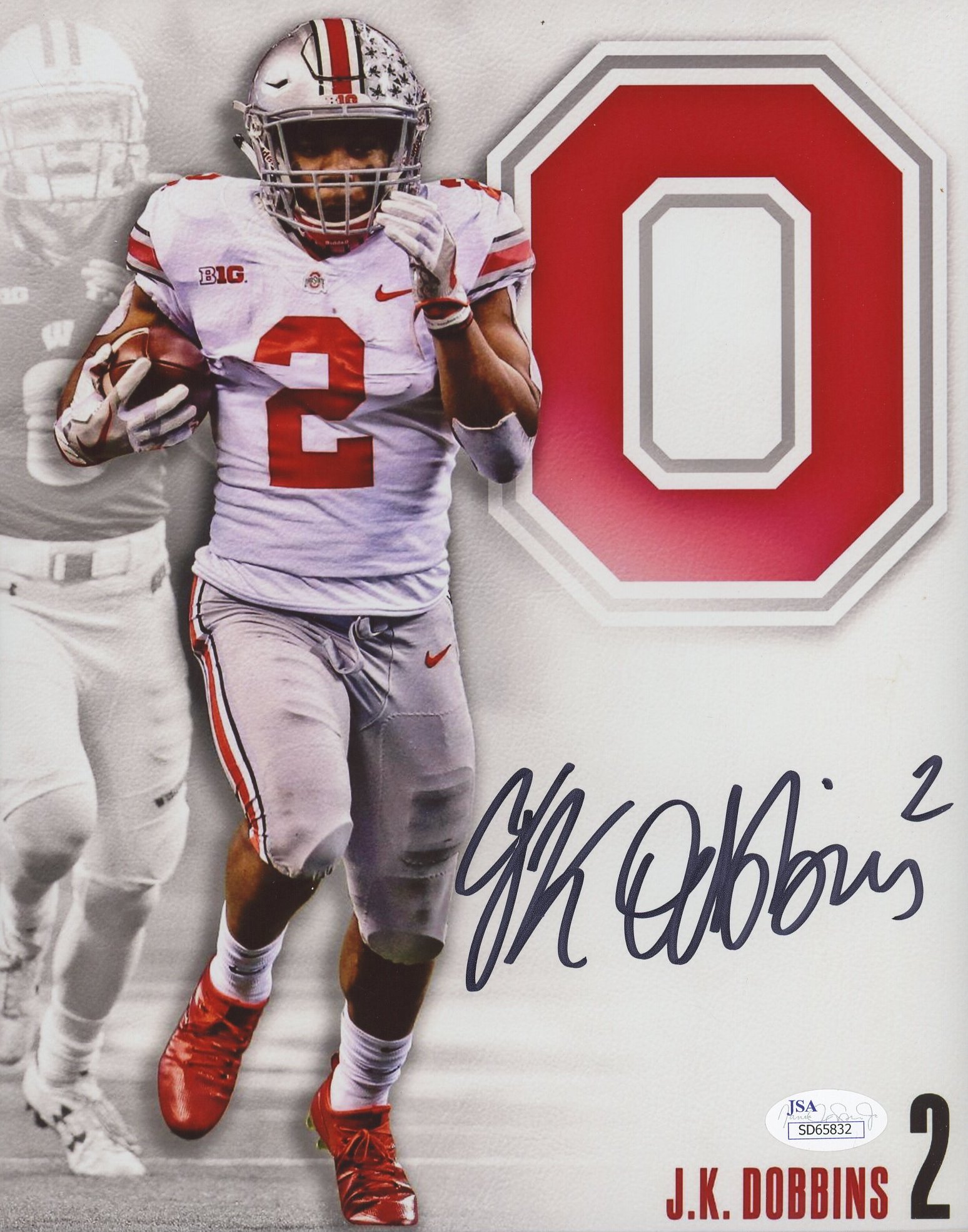 J. K. Dobbins Signed Ohio State Buckeyes 8x10 Photo (JSA COA) at PristineAuction.com J. K. Dobbins Signed Ohio State Buckeyes 8x10 Photo (JSA COA) at PristineAuction.com
