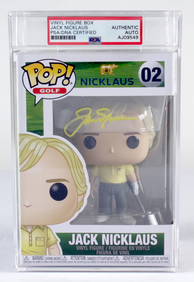 Jack Nicklaus Signed #02 Funko Pop! Vinyl Figure (PSA) at PristineAuction.com Jack Nicklaus Signed #02 Funko Pop! Vinyl Figure (PSA) at PristineAuction.com