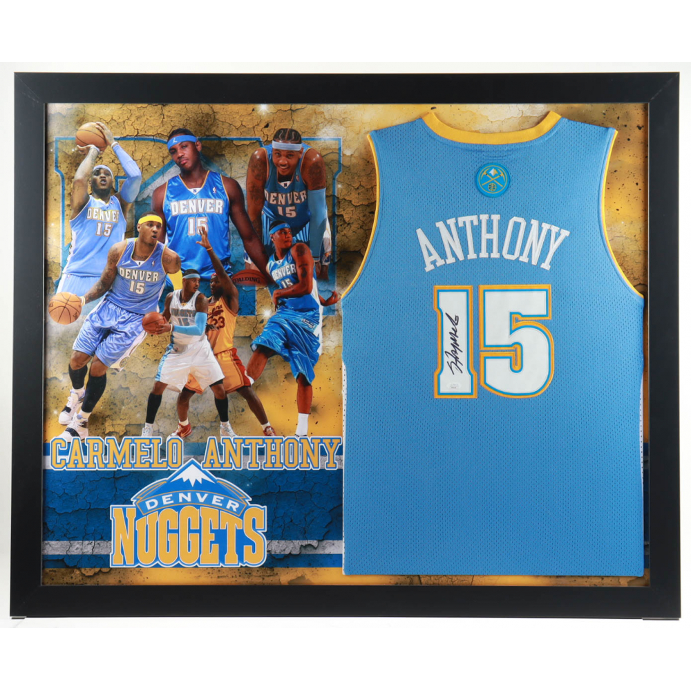 carmelo anthony signed jersey