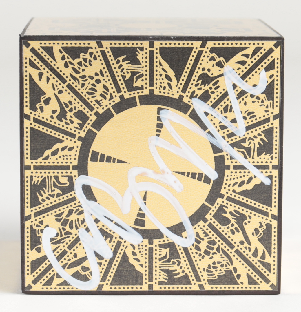 Clive Barker Signed "Hellraiser" Lament Configuration Prop (Beckett COA) at PristineAuction.com Clive Barker Signed "Hellraiser" Lament Configuration Prop (Beckett COA) at PristineAuction.com