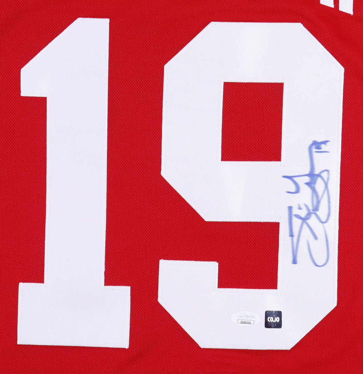 Steve Yzerman Signed Red Wings Captain Jersey (COJO COA & JSA Hologram) at PristineAuction.com Steve Yzerman Signed Red Wings Captain Jersey (COJO COA & JSA Hologram) at PristineAuction.com