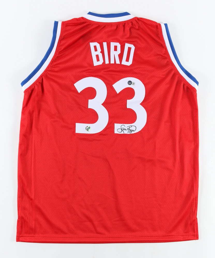 Larry Bird Signed Jersey (Bird Hologram & Beckett Hologram) at PristineAuction.com Larry Bird Signed Jersey (Bird Hologram & Beckett Hologram) at PristineAuction.com