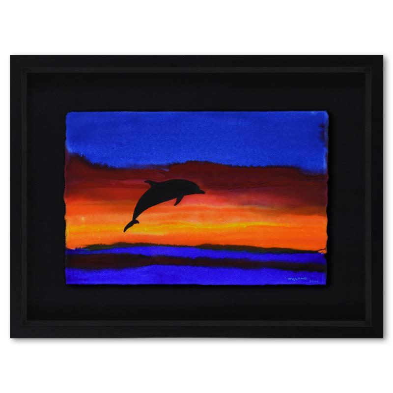 Wyland Signed "Sea 9" 33x25 Custom Framed Original Watercolor Painting at PristineAuction.com Wyland Signed "Sea 9" 33x25 Custom Framed Original Watercolor Painting at PristineAuction.com