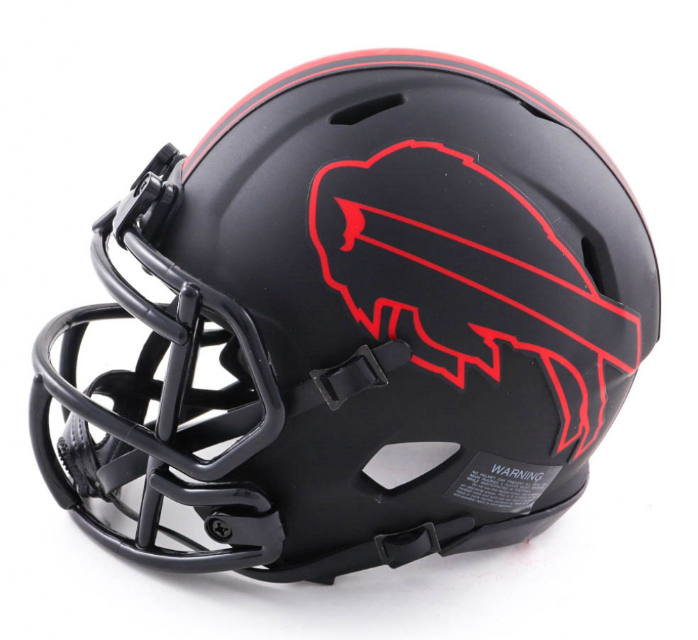 Zack Moss Signed Bills Eclipse Alternate Speed Mini Helmet (Beckett