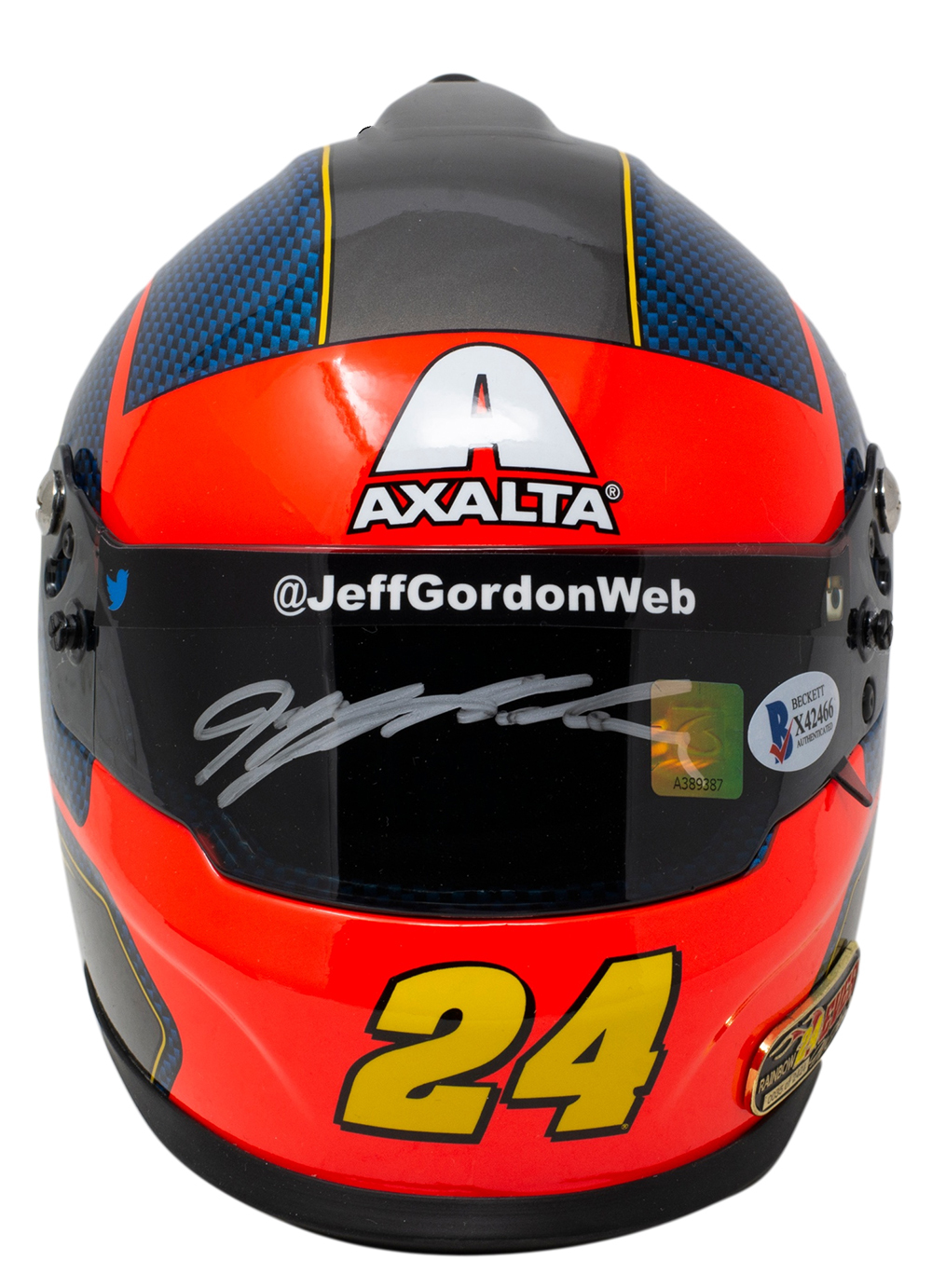Jeff Gordon Signed NASCAR Axalta Mini Helmet (Beckett COA & Gordon Hologram) at PristineAuction.com Jeff Gordon Signed NASCAR Axalta Mini Helmet (Beckett COA & Gordon Hologram) at PristineAuction.com