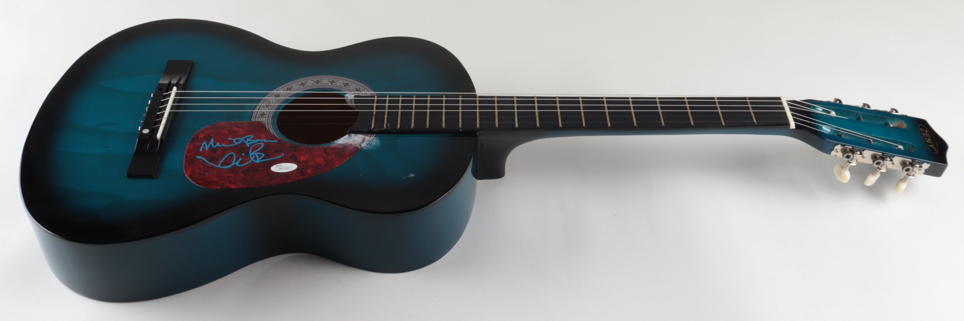 Kevin Bacon & Michael Bacon Signed 38" Acoustic Guitar (JSA COA) (See Description) at PristineAuction.com Kevin Bacon & Michael Bacon Signed 38" Acoustic Guitar (JSA COA) (See Description) at PristineAuction.com