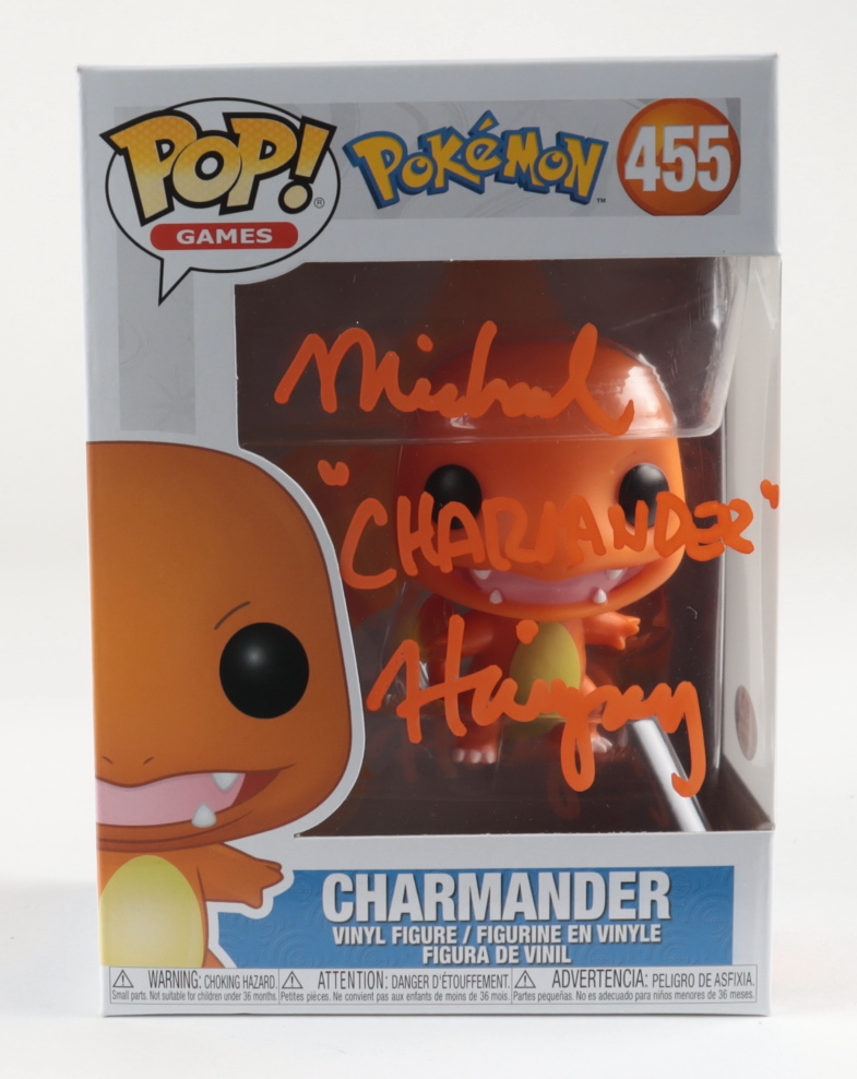 Michael Haigney Signed Pokemon #455 Charmander Funko Pop! Vinyl Figure Inscribed "Charmander" (PSA COA) at PristineAuction.com Michael Haigney Signed Pokemon #455 Charmander Funko Pop! Vinyl Figure Inscribed "Charmander" (PSA COA) at PristineAuction.com