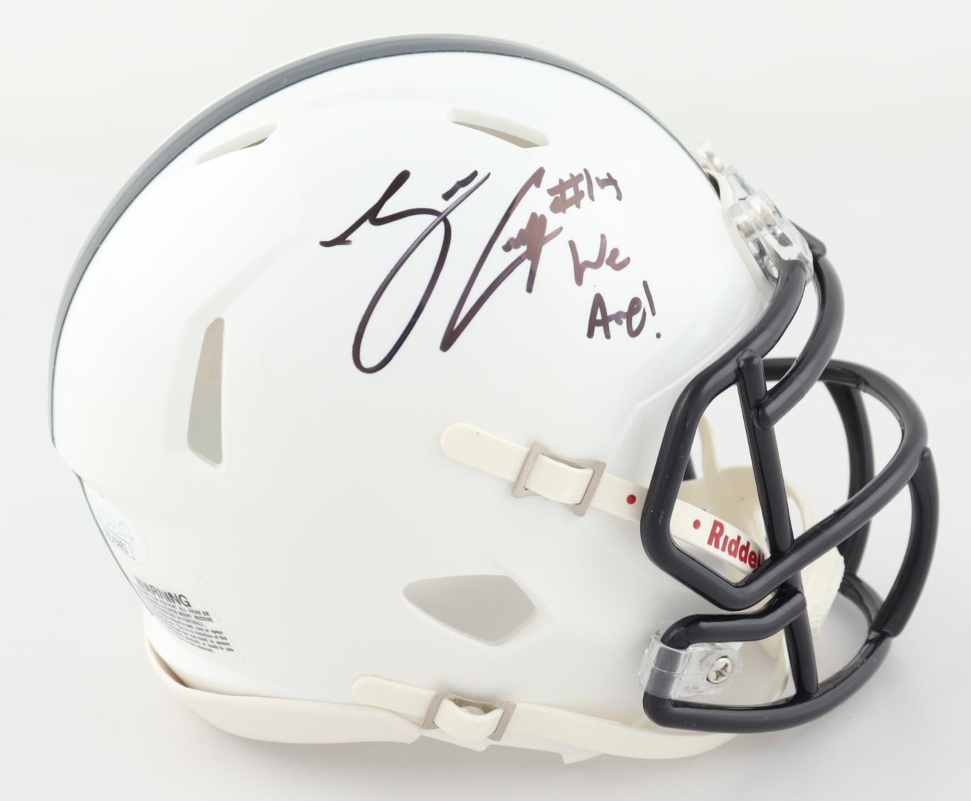 Sean Clifford Signed Penn State Nittany Lions Speed Mini Helmet Inscribed "We Are!" (JSA COA) at PristineAuction.com Sean Clifford Signed Penn State Nittany Lions Speed Mini Helmet Inscribed "We Are!" (JSA COA) at PristineAuction.com