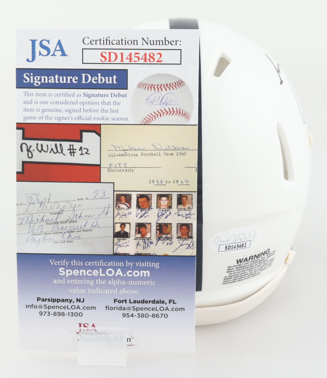 Sean Clifford Signed Penn State Nittany Lions Speed Mini Helmet Inscribed "We Are!" (JSA COA) at PristineAuction.com Sean Clifford Signed Penn State Nittany Lions Speed Mini Helmet Inscribed "We Are!" (JSA COA) at PristineAuction.com