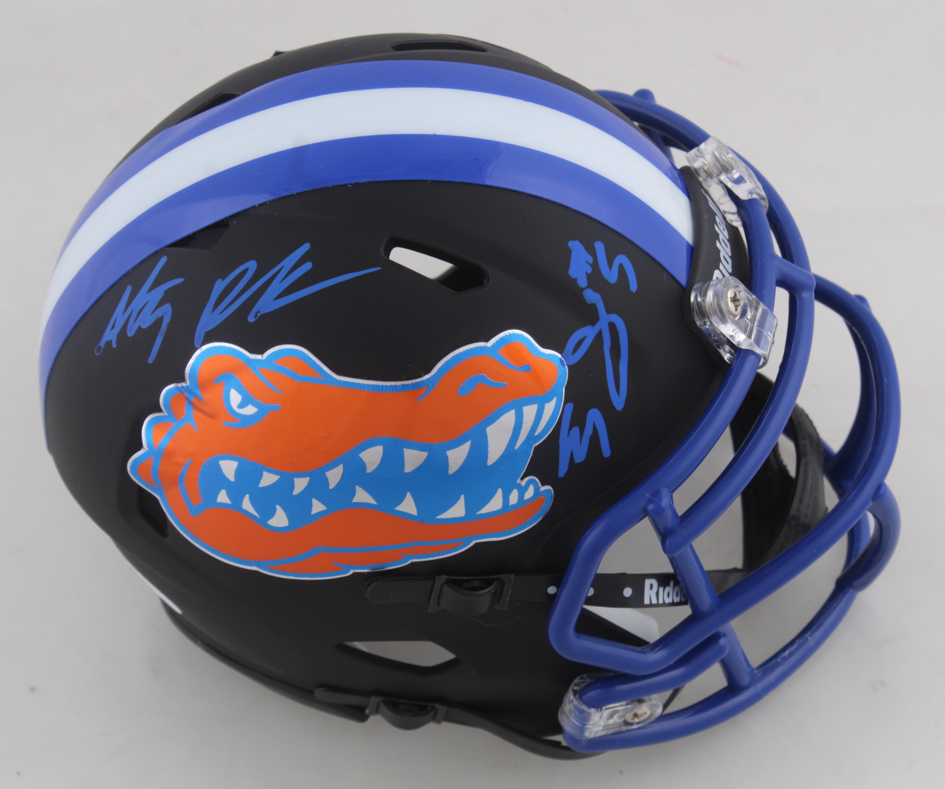 Emory Jones & Anthony Richardson Signed Florida Gators Matte Black Speed Mini Helmet (JSA COA) (See Description) at PristineAuction.com Emory Jones & Anthony Richardson Signed Florida Gators Matte Black Speed Mini Helmet (JSA COA) (See Description) at PristineAuction.com