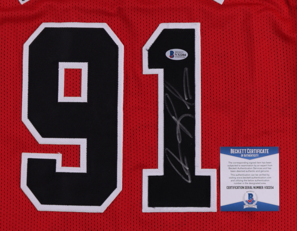 Dennis Rodman Signed Jersey (Beckett) at PristineAuction.com Dennis Rodman Signed Jersey (Beckett) at PristineAuction.com