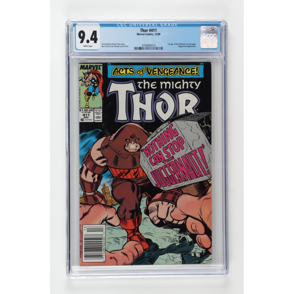 1989 The Mighty Thor Issue #411 Marvel Comic Book (CGC 9.4) | Pristine  Auction