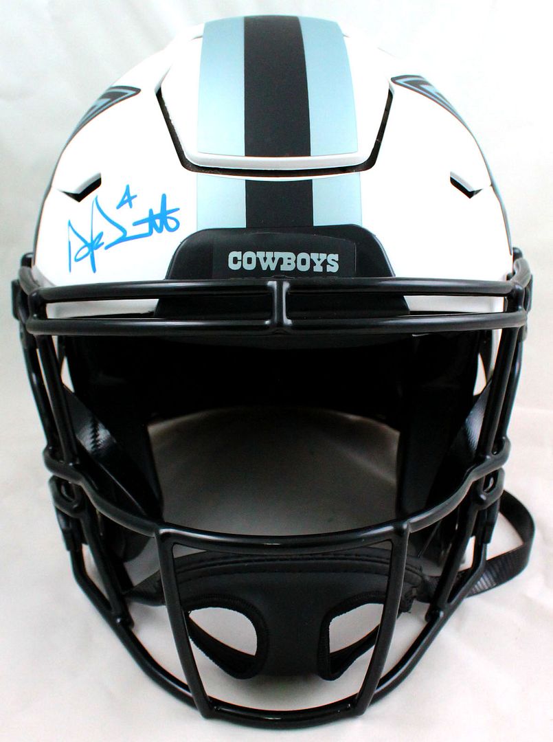Dak Prescott Signed Cowboys Full-Size Authentic On-Field SpeedFlex Helmet (Beckett Hologram) at PristineAuction.com Dak Prescott Signed Cowboys Full-Size Authentic On-Field SpeedFlex Helmet (Beckett Hologram) at PristineAuction.com
