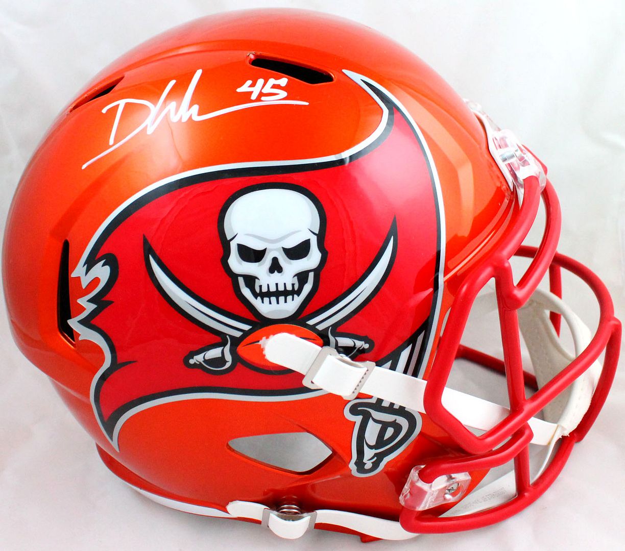 Devin White Signed Buccaneers Full-Size Flash Alternate Speed Helmet (Beckett) at PristineAuction.com Devin White Signed Buccaneers Full-Size Flash Alternate Speed Helmet (Beckett) at PristineAuction.com