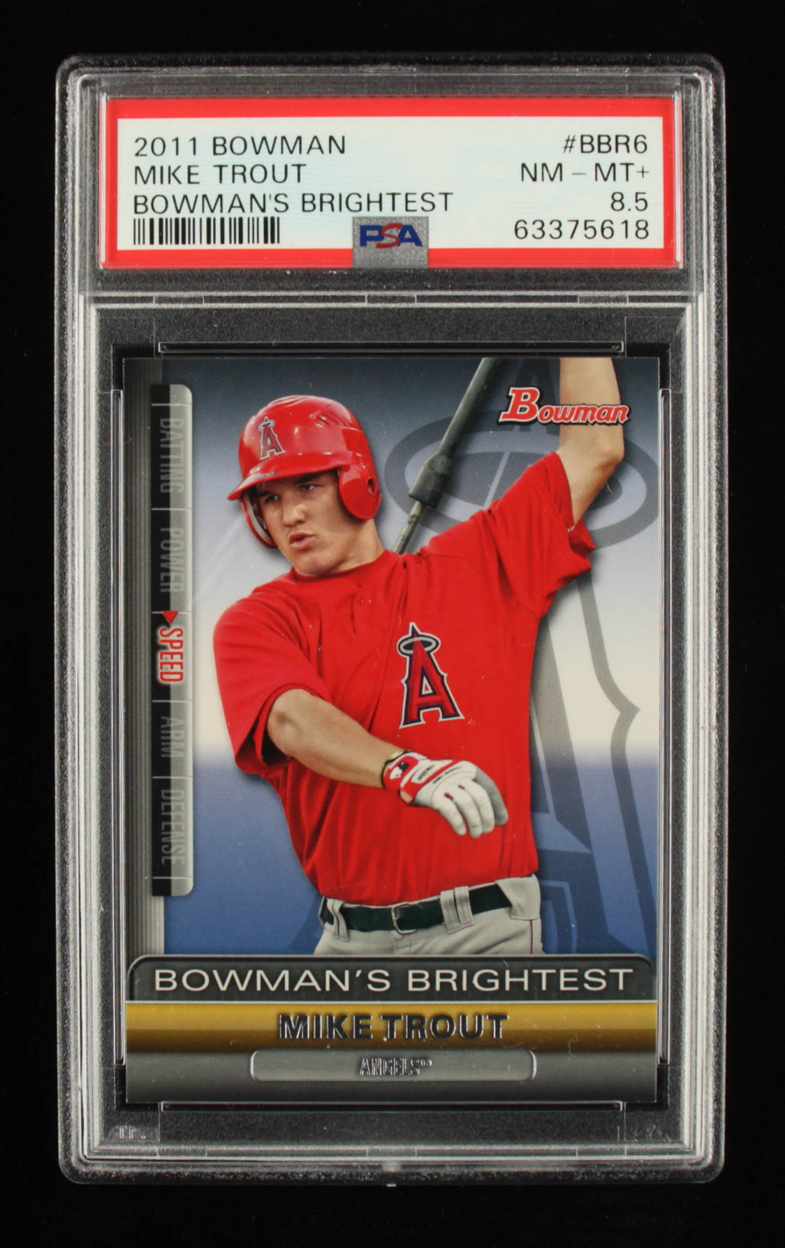 Mike Trout 2011 Bowman Bowman's Brightest #BBR6 (PSA 8.5) at PristineAuction.com Mike Trout 2011 Bowman Bowman's Brightest #BBR6 (PSA 8.5) at PristineAuction.com