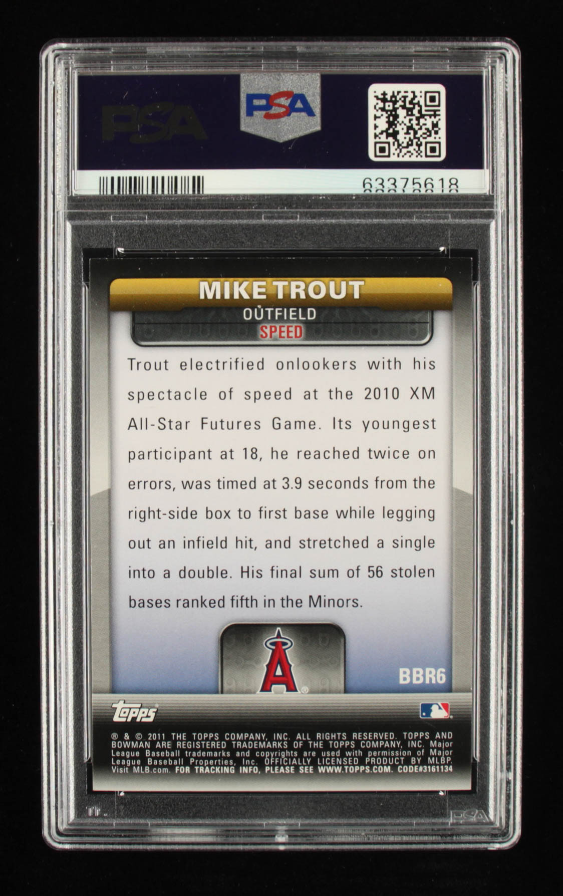 Mike Trout 2011 Bowman Bowman's Brightest #BBR6 (PSA 8.5) at PristineAuction.com Mike Trout 2011 Bowman Bowman's Brightest #BBR6 (PSA 8.5) at PristineAuction.com