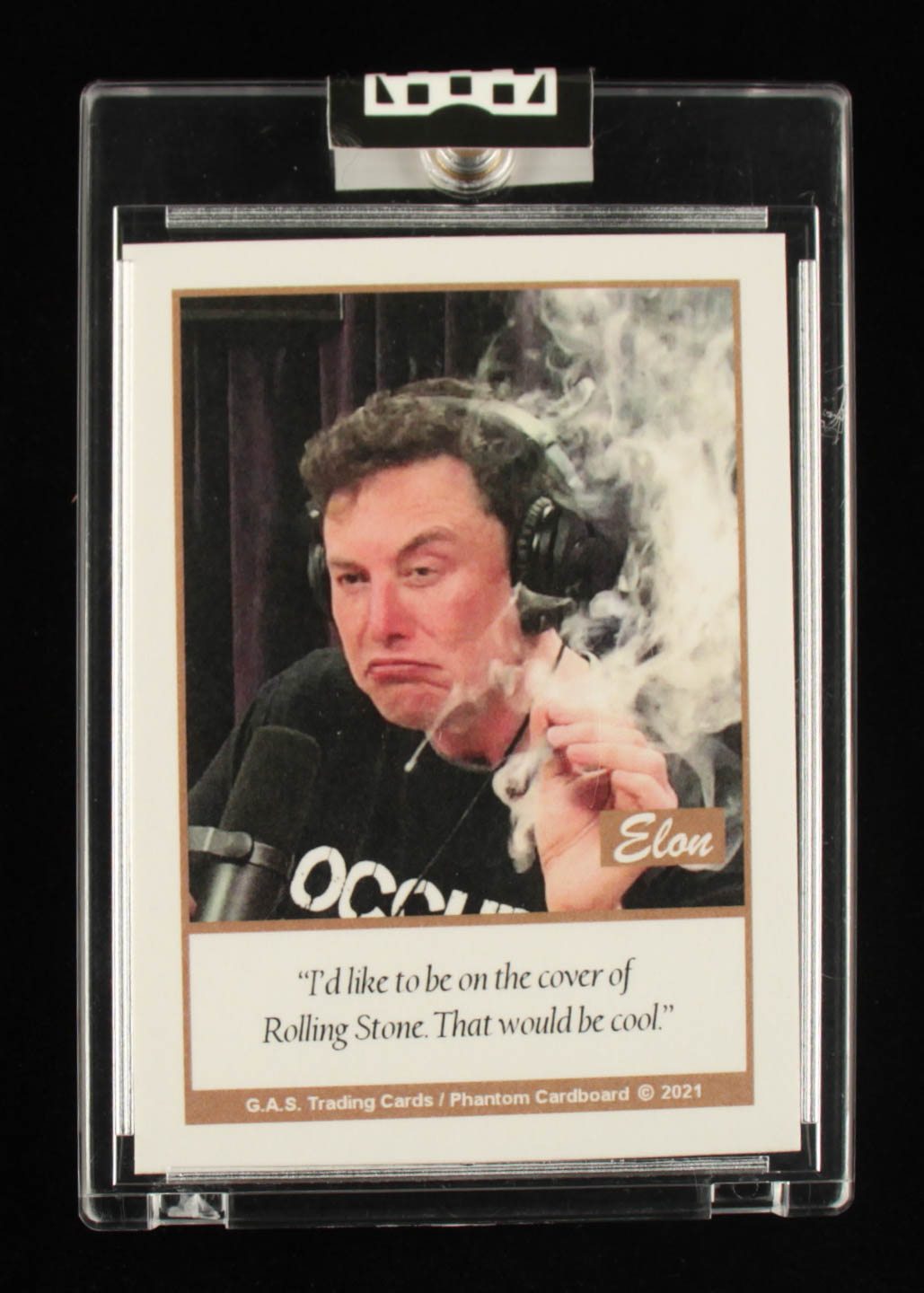 Elon Musk 2021 G.A.S. Trading Card at PristineAuction.com Elon Musk 2021 G.A.S. Trading Card at PristineAuction.com
