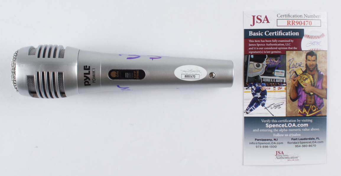 Vanilla Ice Signed Microphone Inscribed "Word To Your Mother" (JSA COA) at PristineAuction.com Vanilla Ice Signed Microphone Inscribed "Word To Your Mother" (JSA COA) at PristineAuction.com