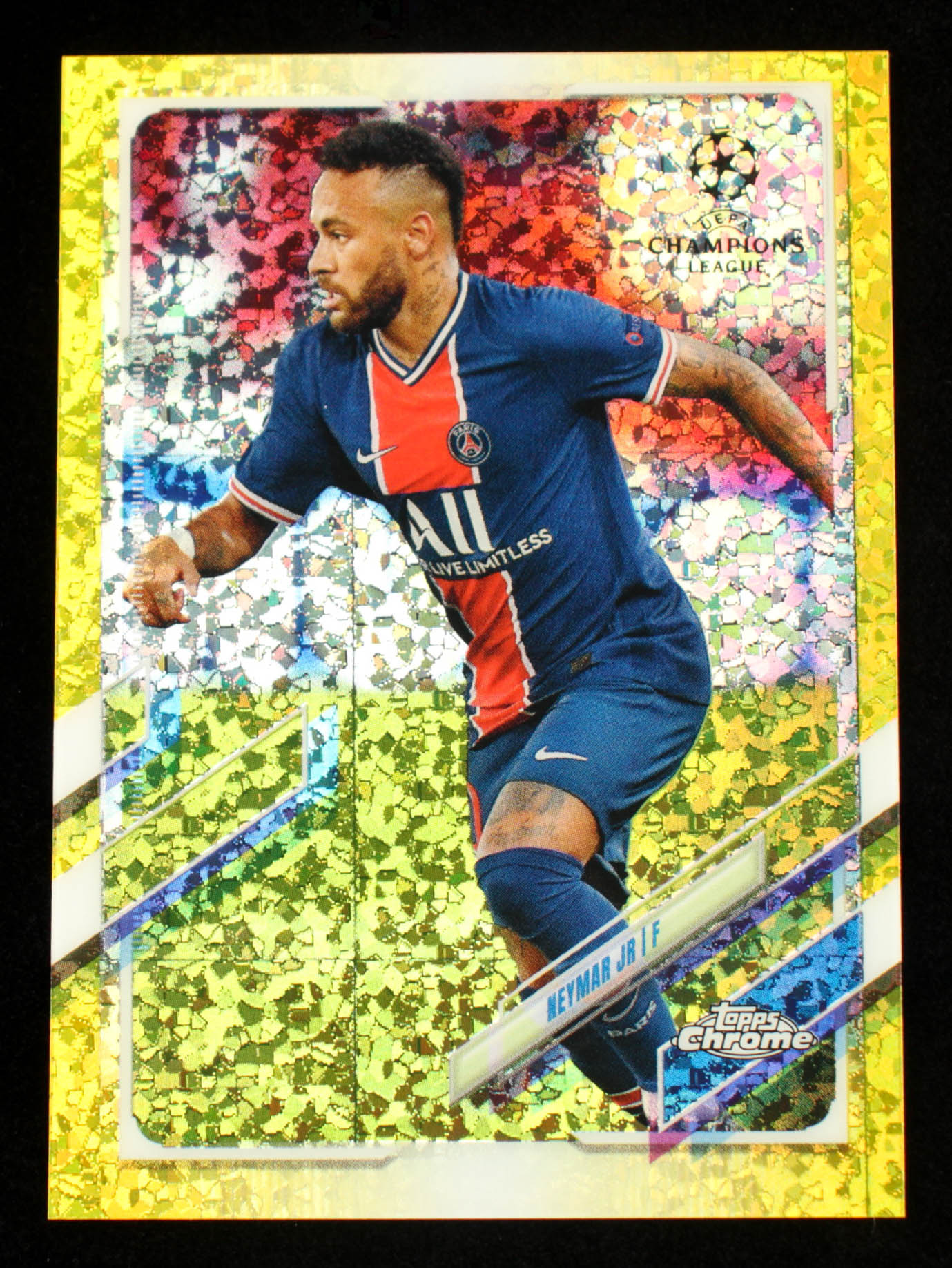 Neymar Jr 2020-21 Topps Chrome UEFA Champions League Yellow Diamond Refractors #16 #93/299 at PristineAuction.com Neymar Jr 2020-21 Topps Chrome UEFA Champions League Yellow Diamond Refractors #16 #93/299 at PristineAuction.com
