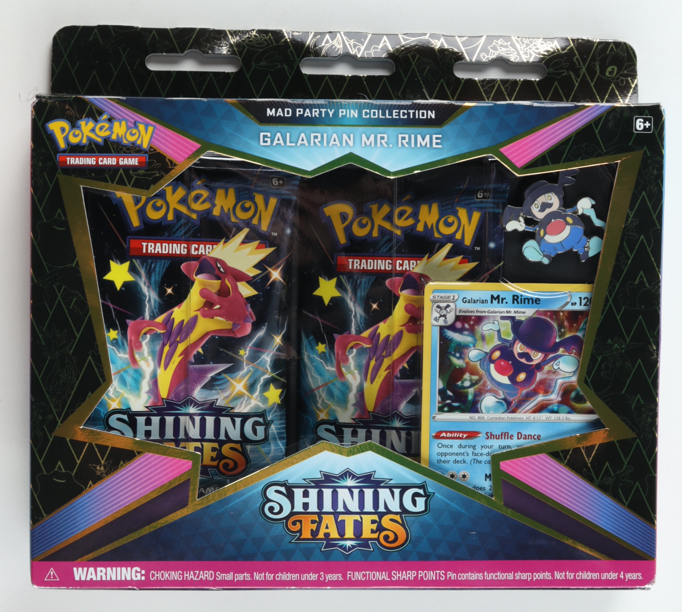 Pokémon TCG: Shining Fates Mad Party Pin Collection – Galarian Mr. Rime at PristineAuction.com Pokémon TCG: Shining Fates Mad Party Pin Collection – Galarian Mr. Rime at PristineAuction.com