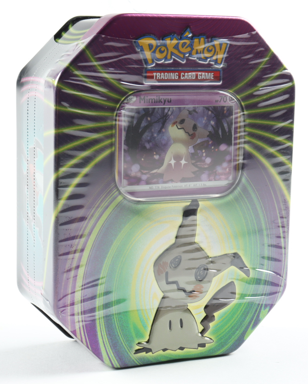 Pokemon TCG Tin - Mimikyu at PristineAuction.com Pokemon TCG Tin - Mimikyu at PristineAuction.com