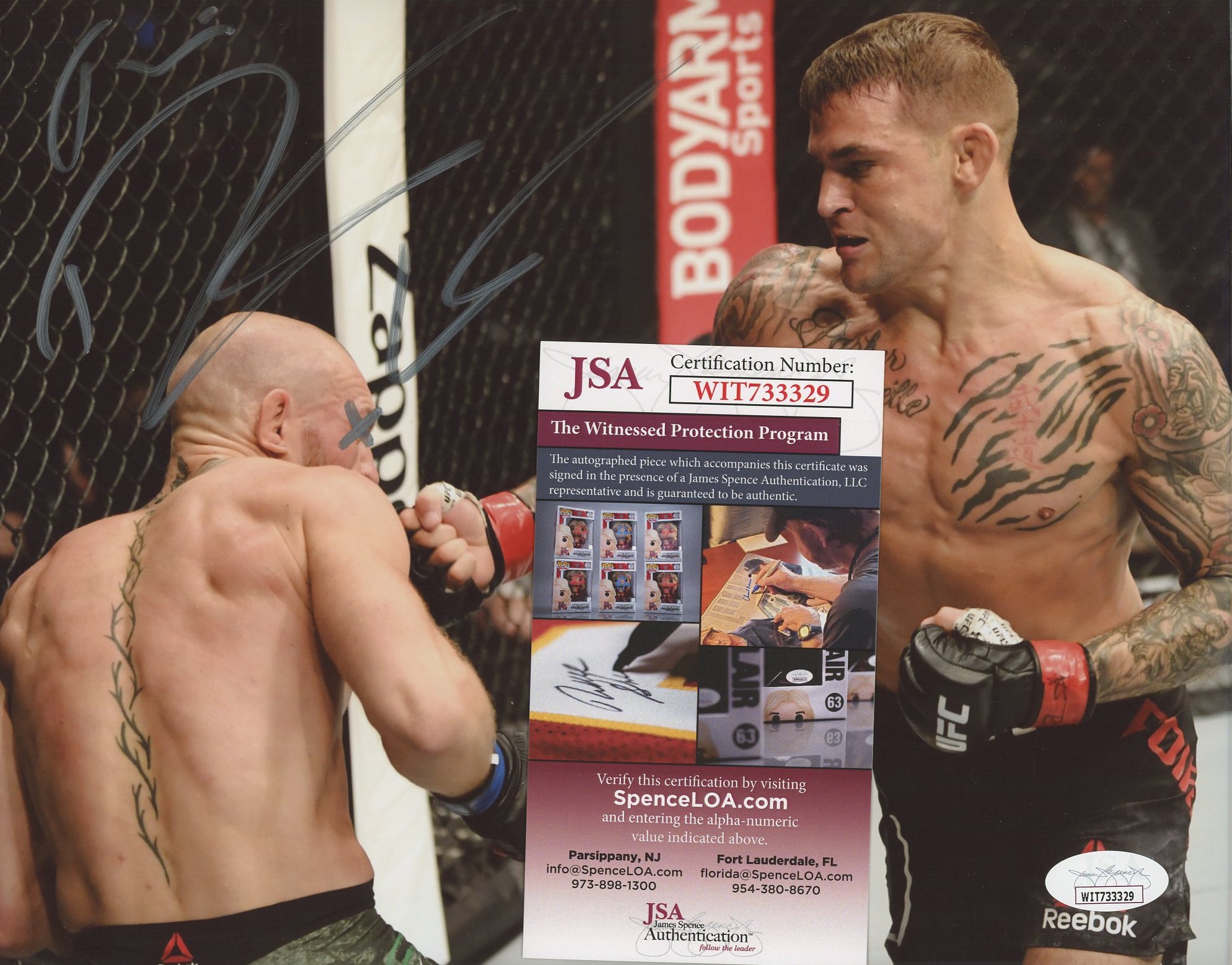 Dustin Poirier Signed 8x10 Photo Inscribed "The Diamond" (JSA COA) at PristineAuction.com Dustin Poirier Signed 8x10 Photo Inscribed "The Diamond" (JSA COA) at PristineAuction.com
