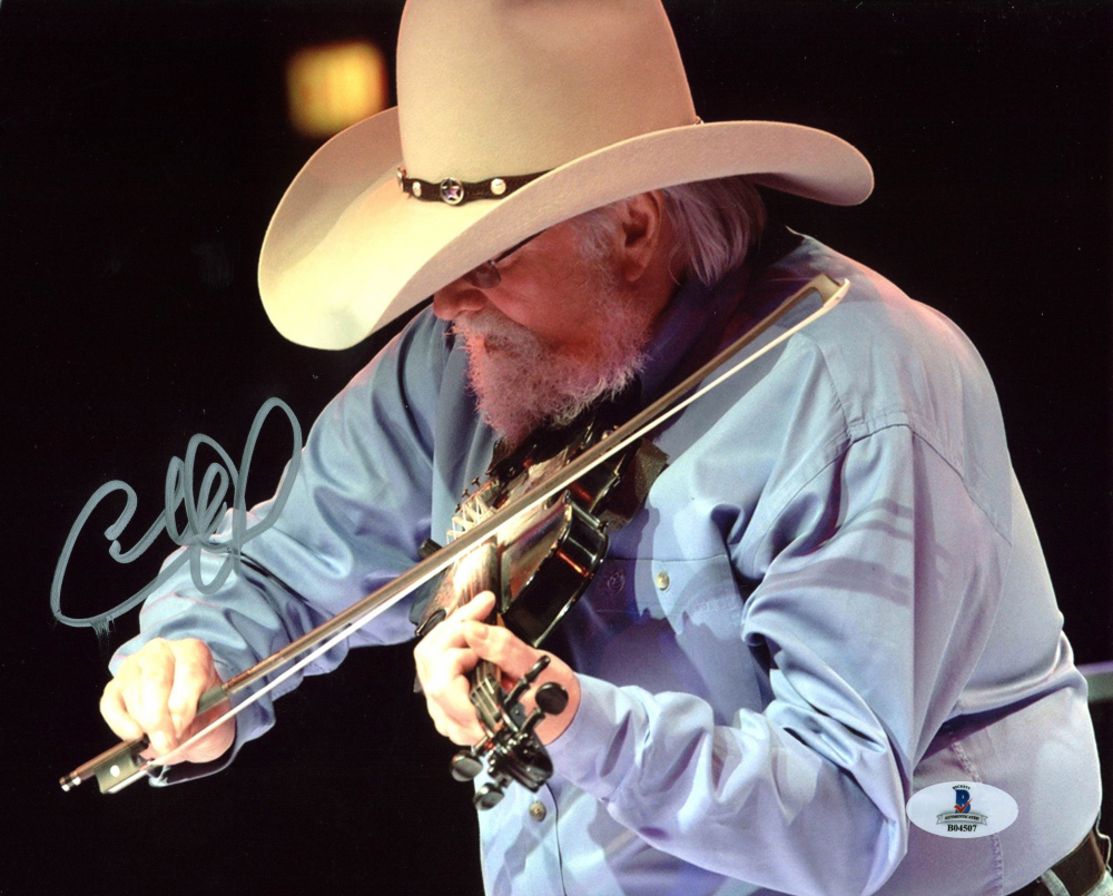 CHARLIE DANIELS signed autographed photo COA Hologram