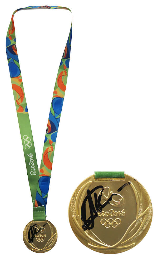 Usain Bolt Signed 2016 Rio Olympic Games Gold Medal (PSA) Barnebys