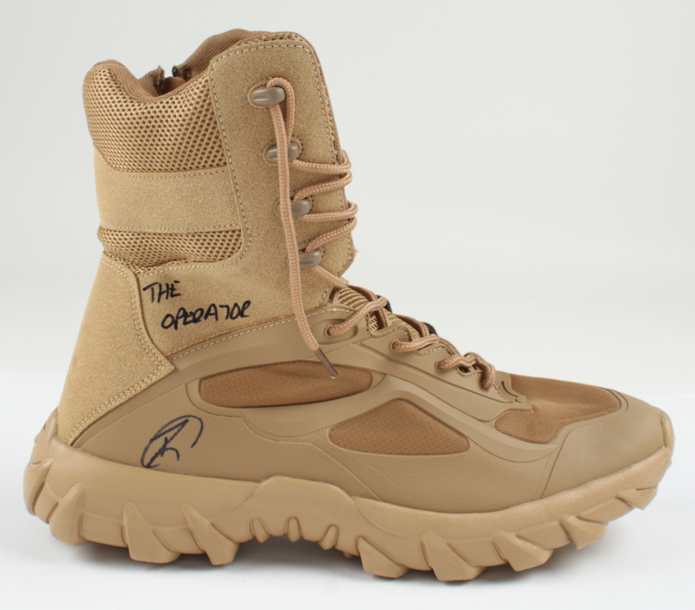 Robert J. O'Neill Signed Navy SEAL Tactical Boot Inscribed “The ...