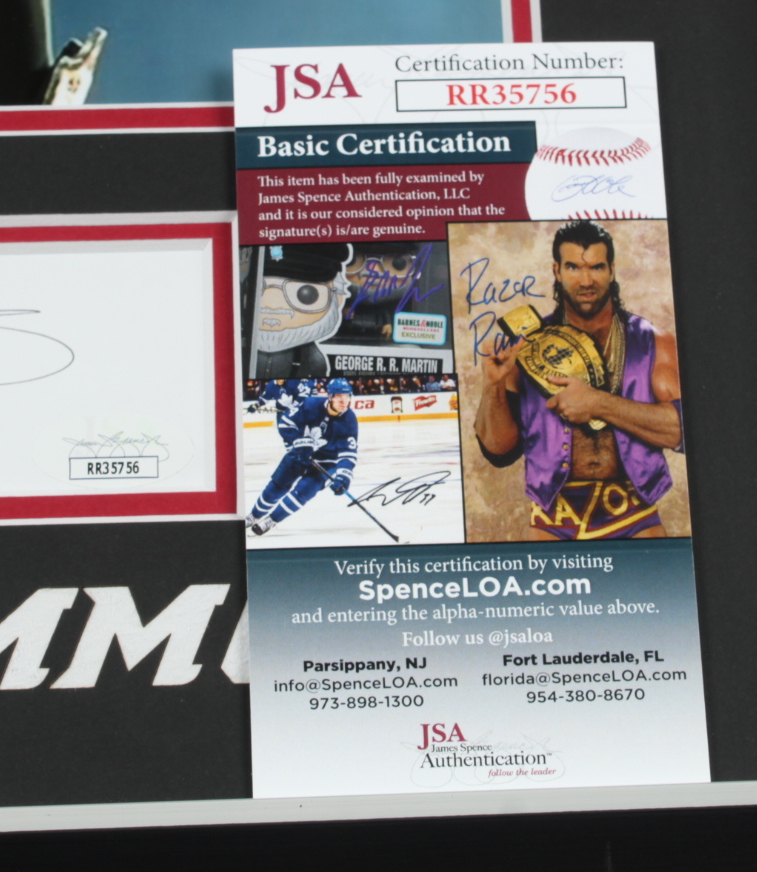 Gene Simmons Signed KISS 14x18 Custom Framed Cut Display (JSA COA) at PristineAuction.com Gene Simmons Signed KISS 14x18 Custom Framed Cut Display (JSA COA) at PristineAuction.com