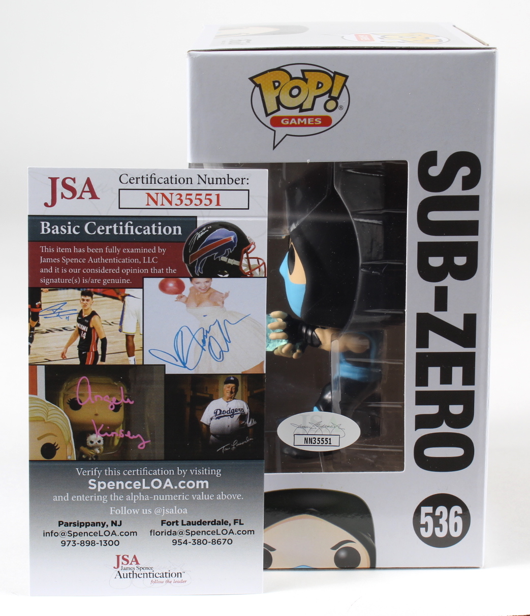 Steve Blum Signed "Mortal Kombat" #536 Sub-Zero Funko Pop! Vinyl Figure Inscribed "Sub-Zero" (JSA COA) at PristineAuction.com Steve Blum Signed "Mortal Kombat" #536 Sub-Zero Funko Pop! Vinyl Figure Inscribed "Sub-Zero" (JSA COA) at PristineAuction.com