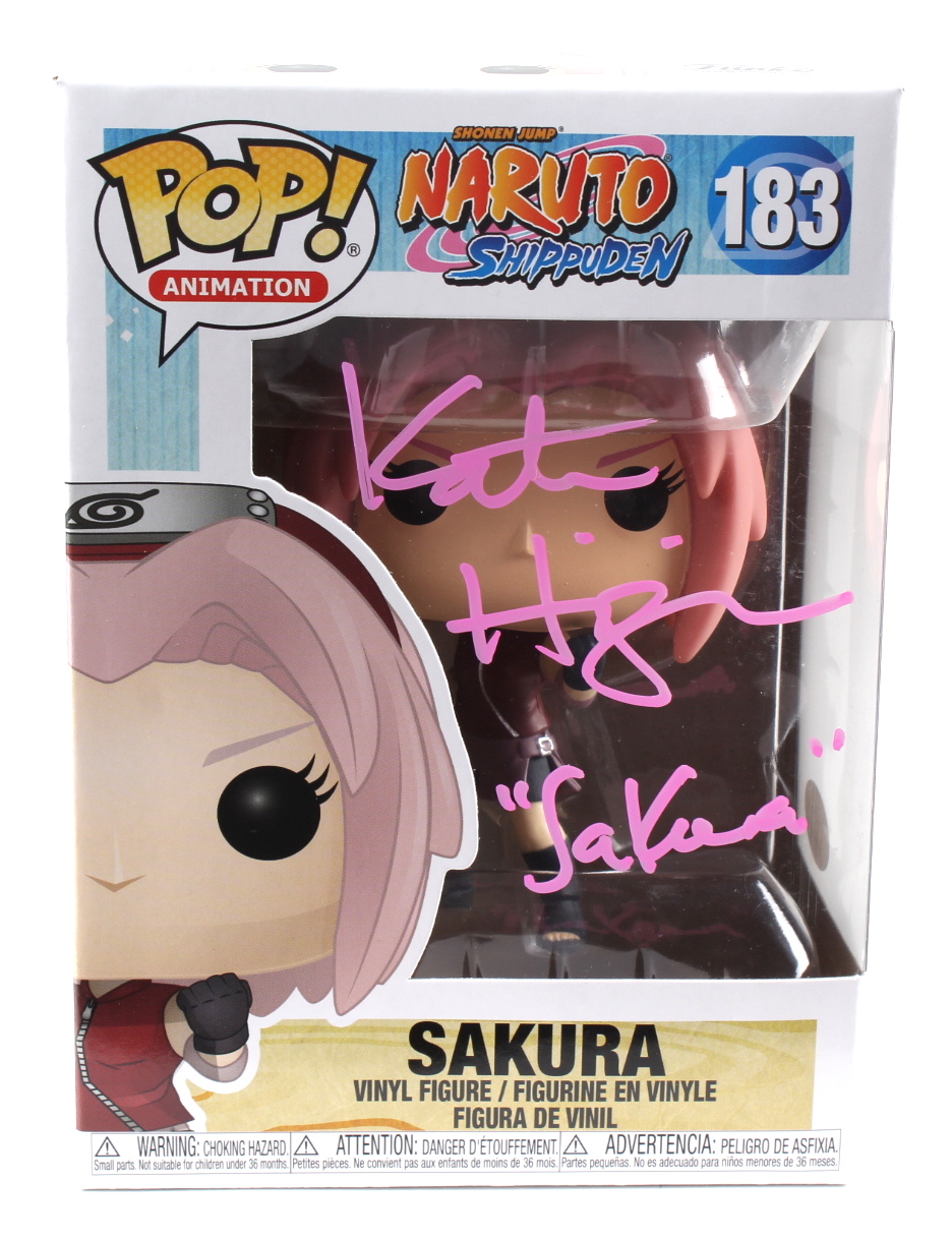Kate Higgins Signed "Naruto Shippuden" #183 Sakura Funko Pop! Vinyl Figure Inscribed "Sakura" (JSA COA) at PristineAuction.com Kate Higgins Signed "Naruto Shippuden" #183 Sakura Funko Pop! Vinyl Figure Inscribed "Sakura" (JSA COA) at PristineAuction.com