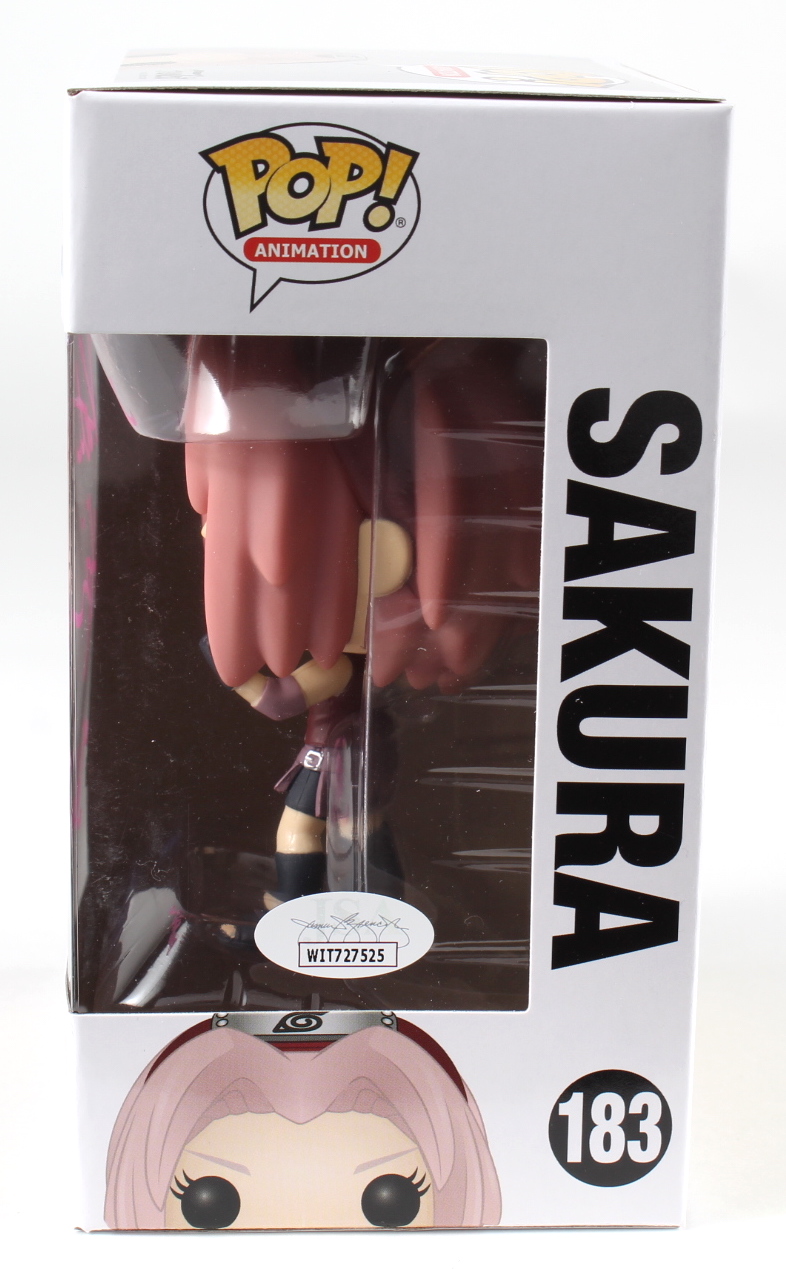 Kate Higgins Signed "Naruto Shippuden" #183 Sakura Funko Pop! Vinyl Figure Inscribed "Sakura" (JSA COA) at PristineAuction.com Kate Higgins Signed "Naruto Shippuden" #183 Sakura Funko Pop! Vinyl Figure Inscribed "Sakura" (JSA COA) at PristineAuction.com