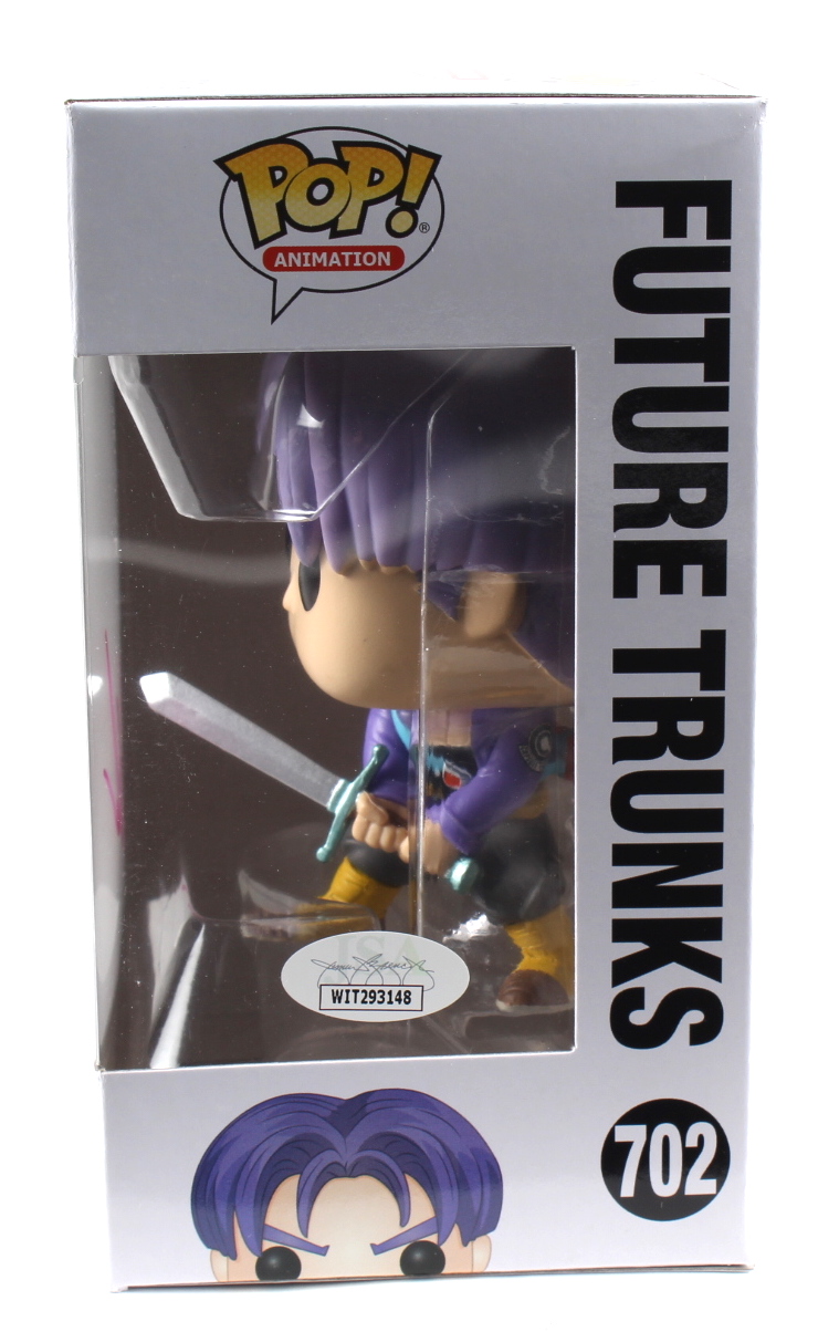 Eric Vale Signed "Dragon Ball Z" #702 Future Trunks Funko Pop! Vinyl Figure (JSA COA) at PristineAuction.com Eric Vale Signed "Dragon Ball Z" #702 Future Trunks Funko Pop! Vinyl Figure (JSA COA) at PristineAuction.com