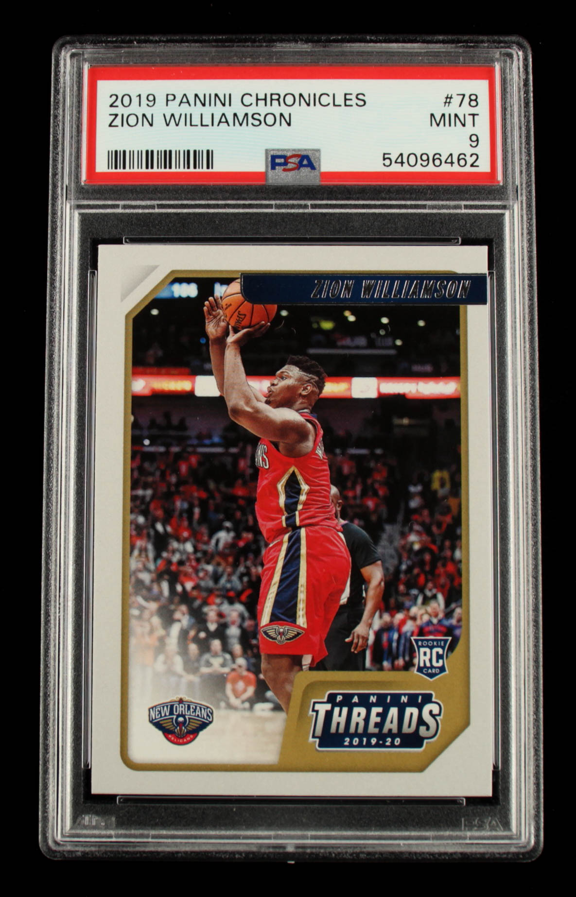 Zion Williamson 2019-20 Panini Chronicles #78 Threads RC (PSA 9) at PristineAuction.com Zion Williamson 2019-20 Panini Chronicles #78 Threads RC (PSA 9) at PristineAuction.com