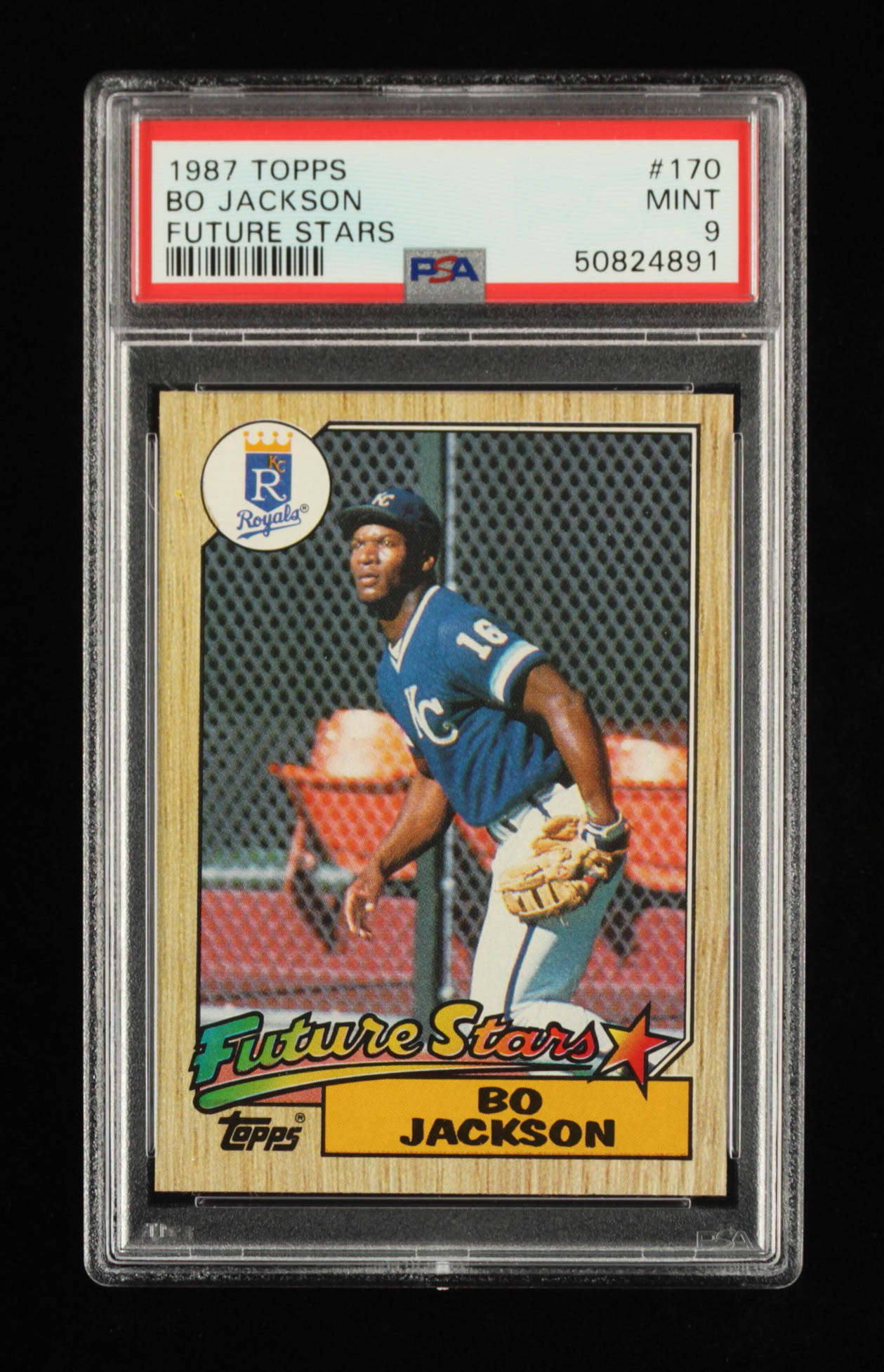 Bo Jackson 1987 Topps #170 RC (PSA 9) at PristineAuction.com Bo Jackson 1987 Topps #170 RC (PSA 9) at PristineAuction.com