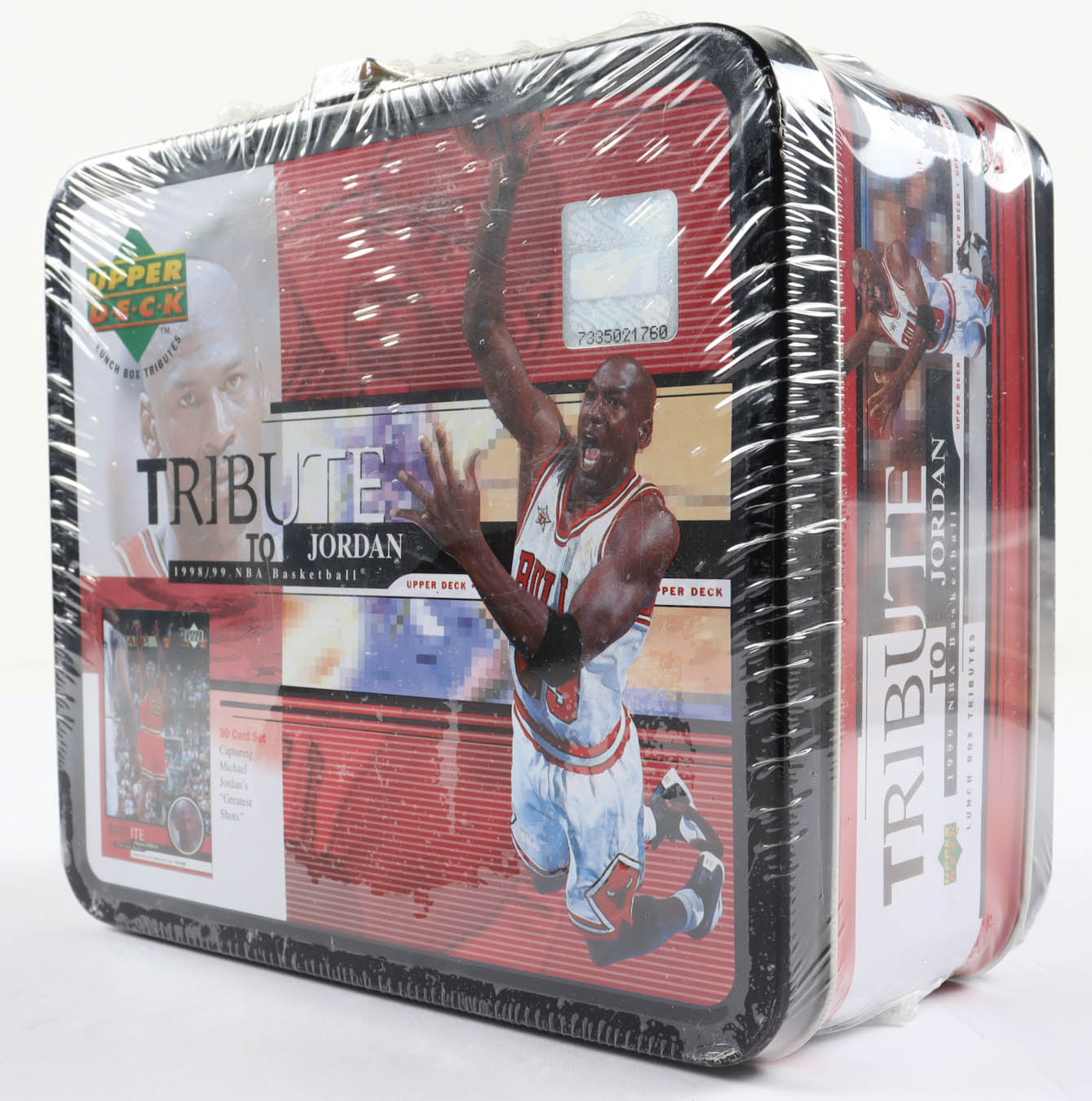 Michael Jordan 1998-99 Upper Deck Lunch Box Tributes Set with (30) Cards at PristineAuction.com Michael Jordan 1998-99 Upper Deck Lunch Box Tributes Set with (30) Cards at PristineAuction.com