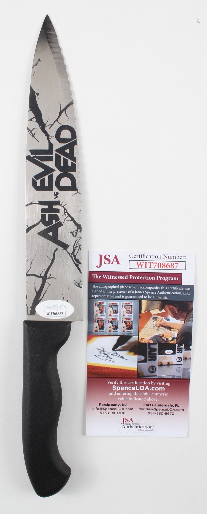 Dana DeLorenzo Signed "Ash vs. Evil Dead" Knife Inscribed "Kelly" (JSA COA) at PristineAuction.com Dana DeLorenzo Signed "Ash vs. Evil Dead" Knife Inscribed "Kelly" (JSA COA) at PristineAuction.com