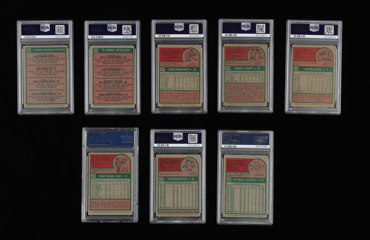 Complete Set of (660) 1975 Topps Baseball Cards with #500 Nolan Ryan (PSA 5), #320 Pete Rose (PSA 6) at PristineAuction.com Complete Set of (660) 1975 Topps Baseball Cards with #500 Nolan Ryan (PSA 5), #320 Pete Rose (PSA 6) at PristineAuction.com