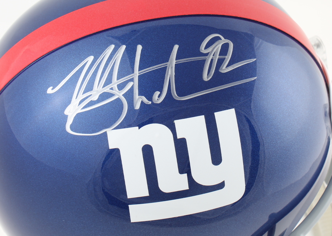 Michael Strahan Signed Giants Full-Size Helmet (Beckett COA) at PristineAuction.com Michael Strahan Signed Giants Full-Size Helmet (Beckett COA) at PristineAuction.com