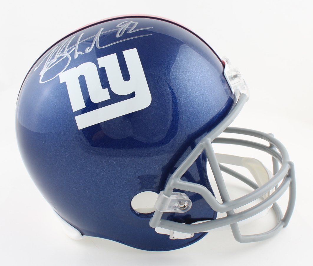 Michael Strahan Signed Giants Full-Size Helmet (Beckett COA) at PristineAuction.com Michael Strahan Signed Giants Full-Size Helmet (Beckett COA) at PristineAuction.com