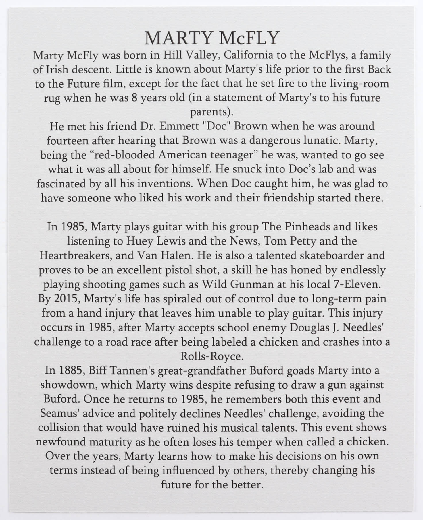 Michael J. Fox Signed "Back to the Future" 2.5x5.5 Cut Display (ACOA Hologram) at PristineAuction.com Michael J. Fox Signed "Back to the Future" 2.5x5.5 Cut Display (ACOA Hologram) at PristineAuction.com