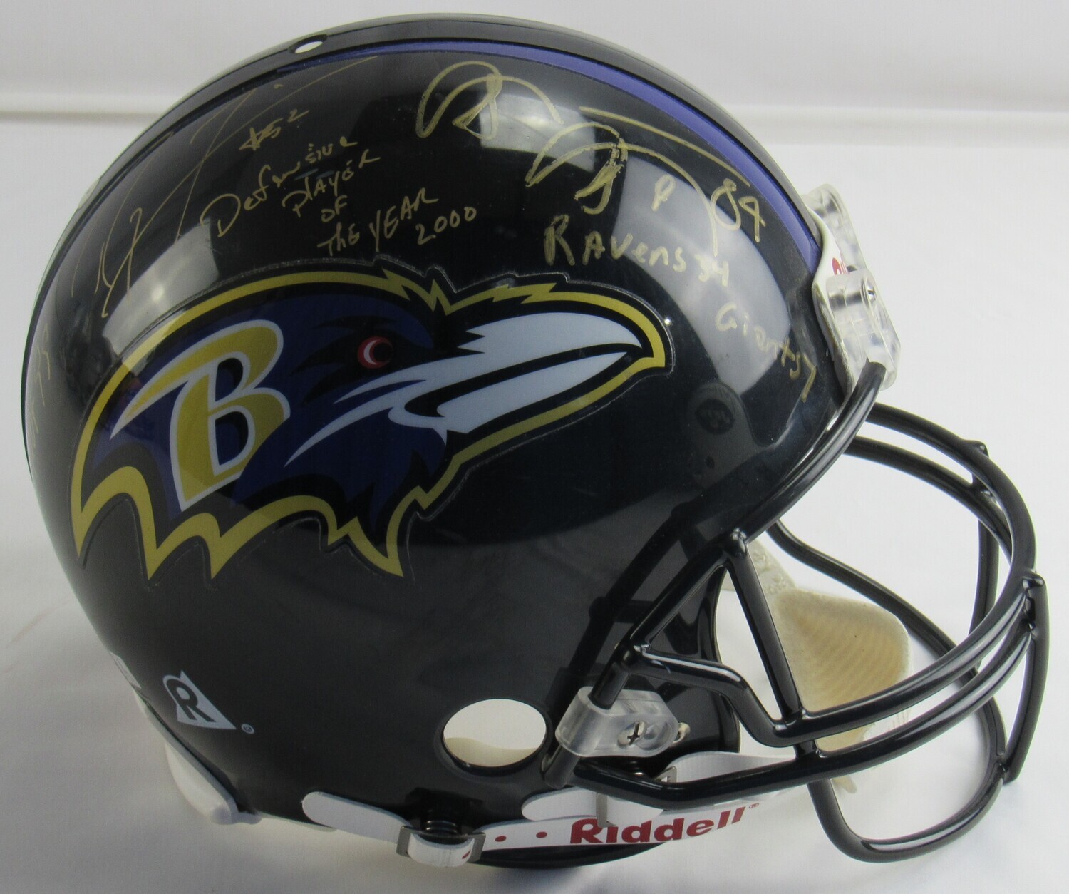 Ray Lewis, Shannon SHarpe & Ozzie Newsome Signed Ravens Full-Size Authentic On-Field Helmet with Multiple Inscriptions (JSA LOA) at PristineAuction.com Ray Lewis, Shannon SHarpe & Ozzie Newsome Signed Ravens Full-Size Authentic On-Field Helmet with Multiple Inscriptions (JSA LOA) at PristineAuction.com